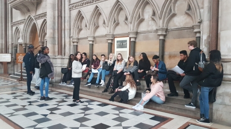 Law students visit Royal courts of Justice