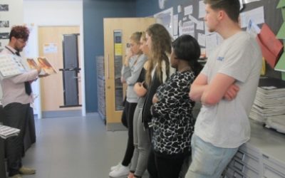 AS Art and Photography students view exhibition work