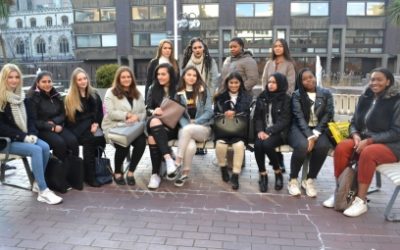 Fashion students at the Barbican