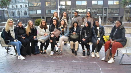 Fashion students at the Barbican