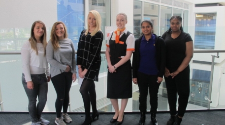 Travel and Tourism students put through their paces by EasyJet staff