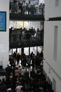 Students and staff at the service at Coulsdon Sixth Form College